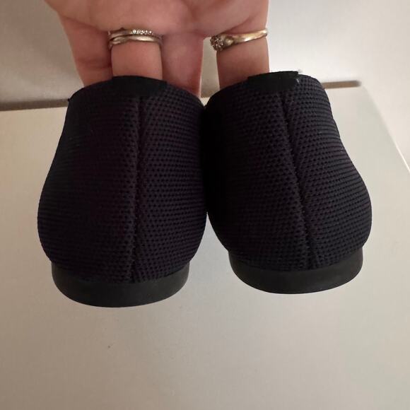 VIVAIA Round-Toe Embroidered Loafers Audrey Leopard Flats Navy Blue Size 10.5 - Picture 4 of 5